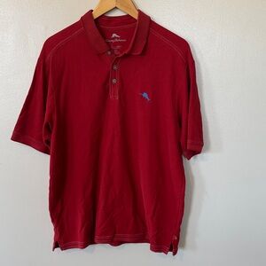 Tommy Bahama Emfielder Icon Polo Men's Polo Shirt large Baked Apple